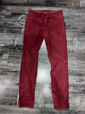 GUESS Women's Red Skinny Biker pants